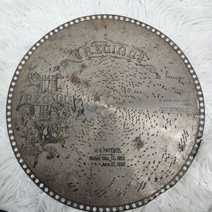 15 1/2" Regina Music Box Disc Record El Capitan, March, Sousa